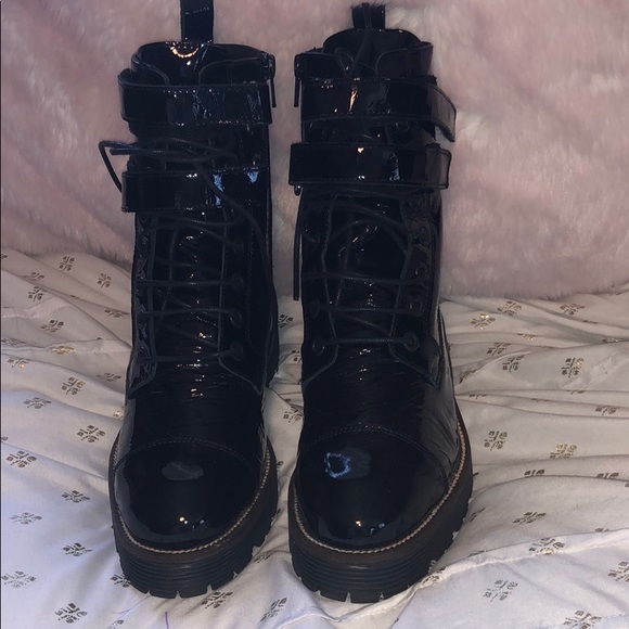 Black combat boots - Picture 3 of 3
